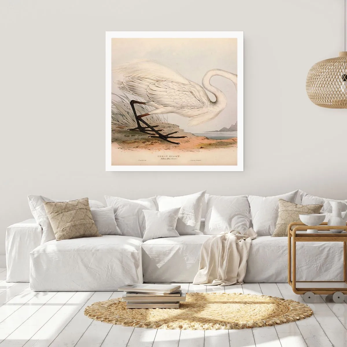 Poster - Lady on the Marsh - 30x30 cm