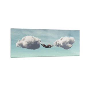 Glass picture - Blissful Moment - 140x50 cm