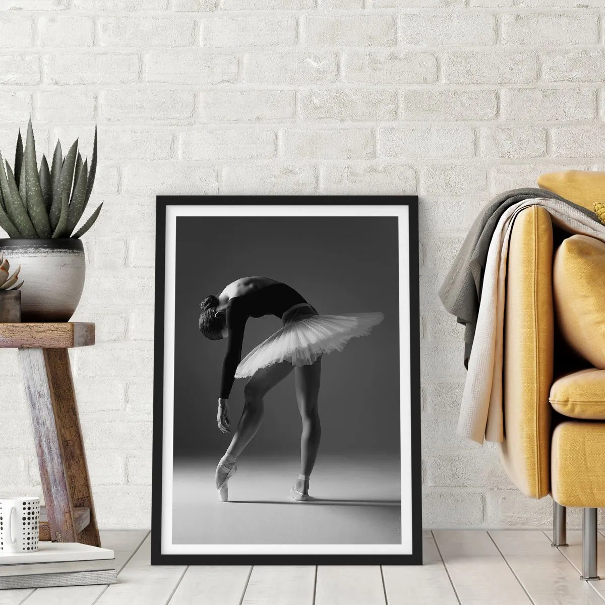 Poster in black frame - Belle Ballet Dancer - 40x50 cm