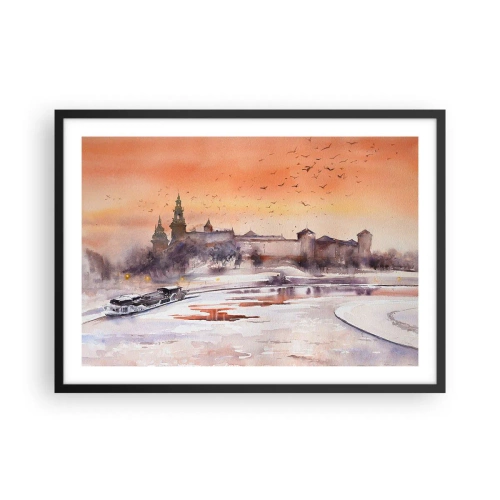 Poster in black frame - Royal Sunset - 70x50 cm