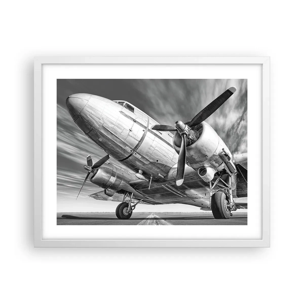 Poster in white frmae - Always Ready to Fly - 50x40 cm