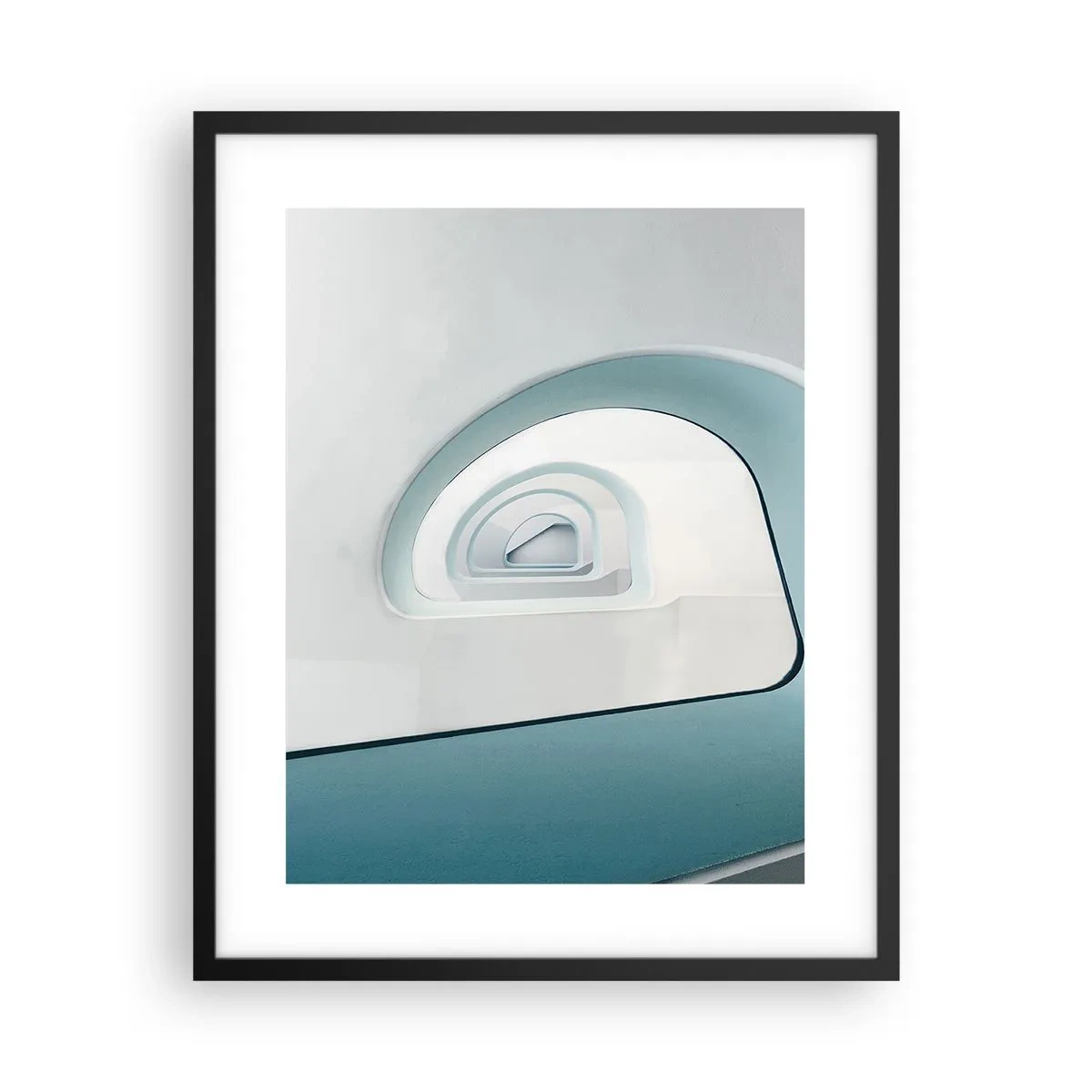 Poster in black frame - To the Bottom of Blue - 40x50 cm