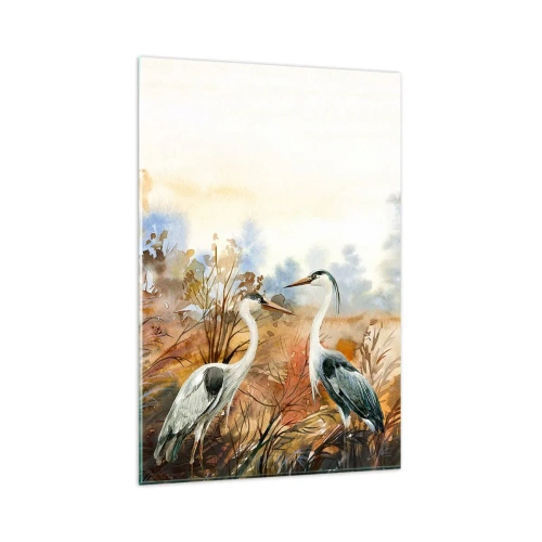 Glass picture - Where to in Autumn? - 80x120 cm