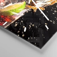 Clock face with lines