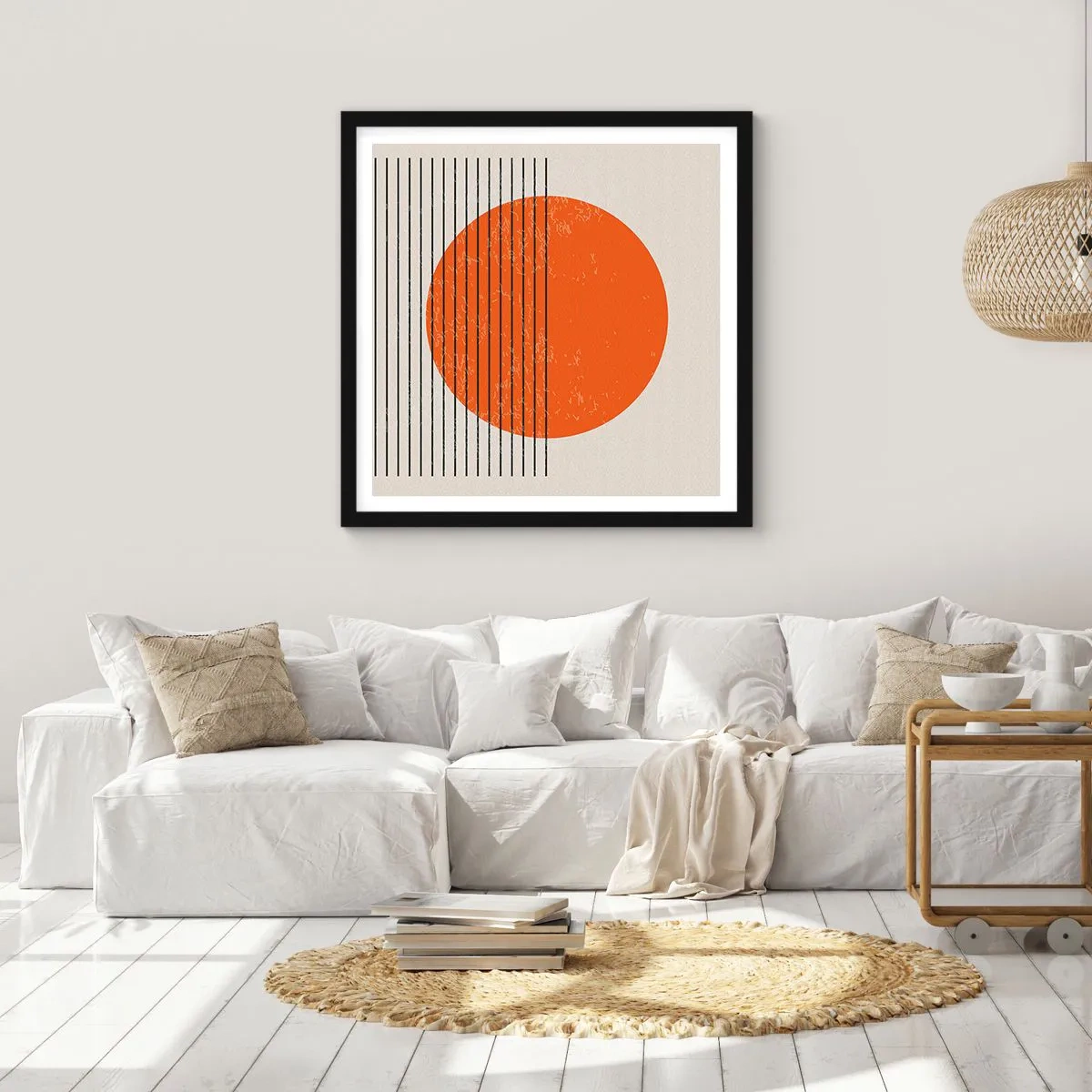Poster in black frame - Always the Sun - 40x40 cm