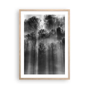 Poster in light oak frame - In the Streams of Light - 50x70 cm