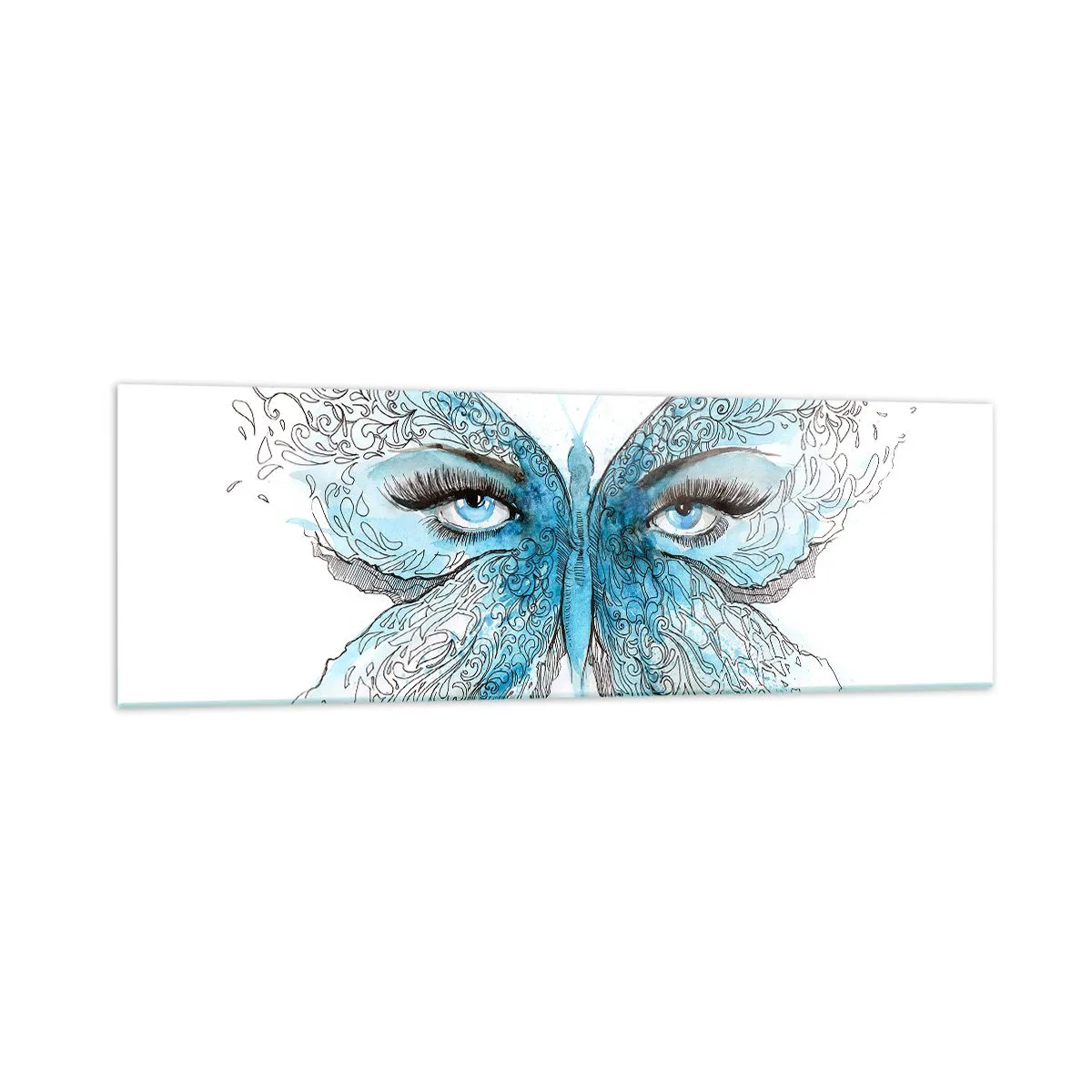 Glass picture - Eros Praying Mantis - 160x50 cm