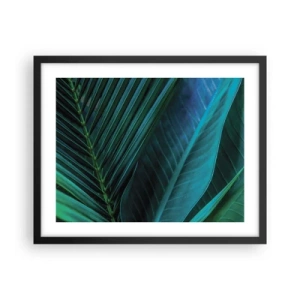 Poster in black frame - Anatomy of Green - 50x40 cm