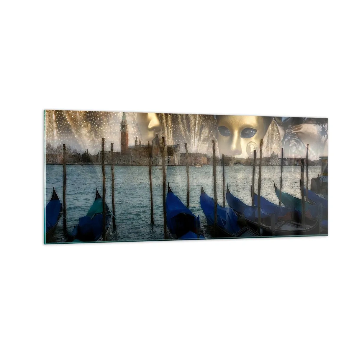 Glass picture - Time to Start the Carnival - 100x40 cm