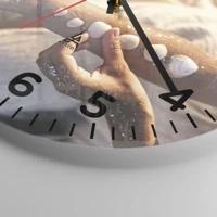 Clock face with numbers