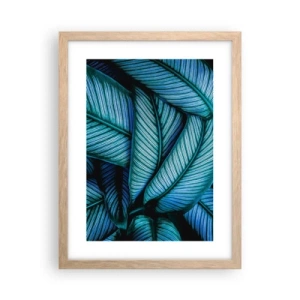 Poster in light oak frame - Lifelines - 30x40 cm