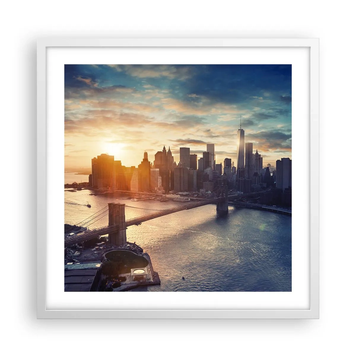 Poster in white frmae - Monument to the Culture of the West - 50x50 cm