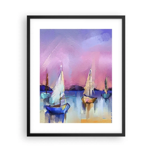 Poster in black frame - Direction: High Sees - 40x50 cm