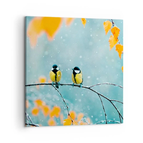 Canvas picture - Birdy Gossip - 50x50 cm