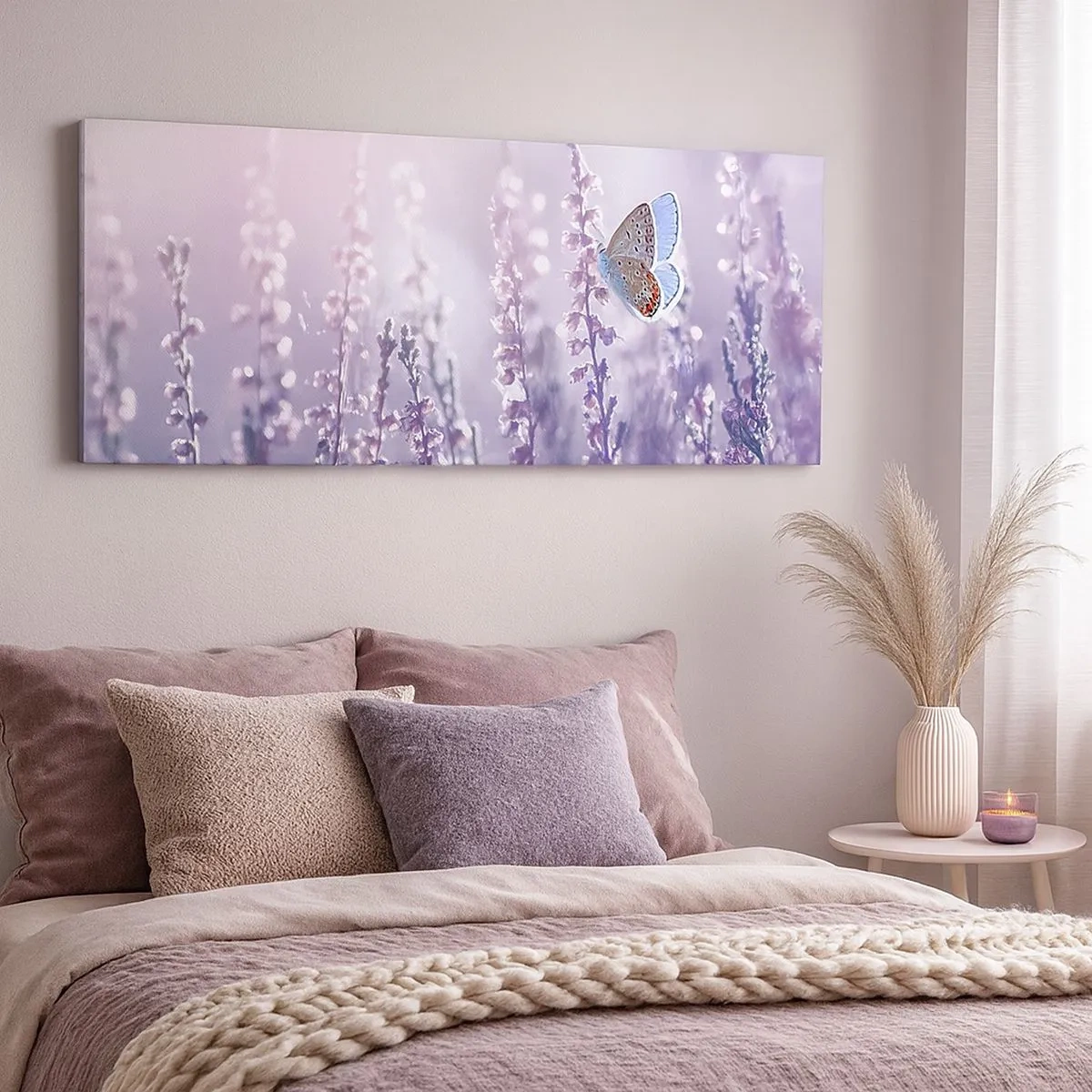 Canvas picture - Kiss of a Butterfly - 100x40 cm