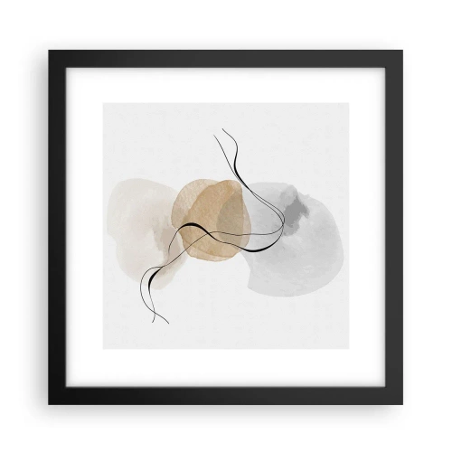 Poster in black frame - Air Beads - 30x30 cm