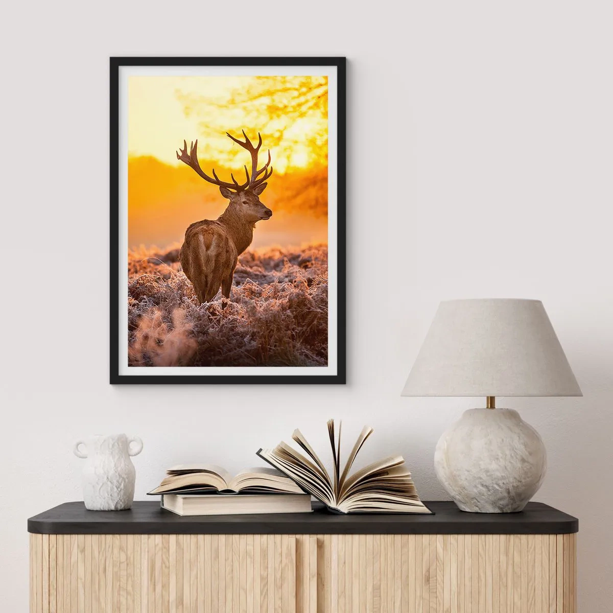 Poster in black frame - King of Autumnal Forest - 61x91 cm