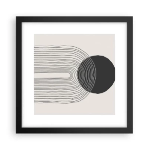 Poster in black frame - Trembling and Certainty - 30x30 cm
