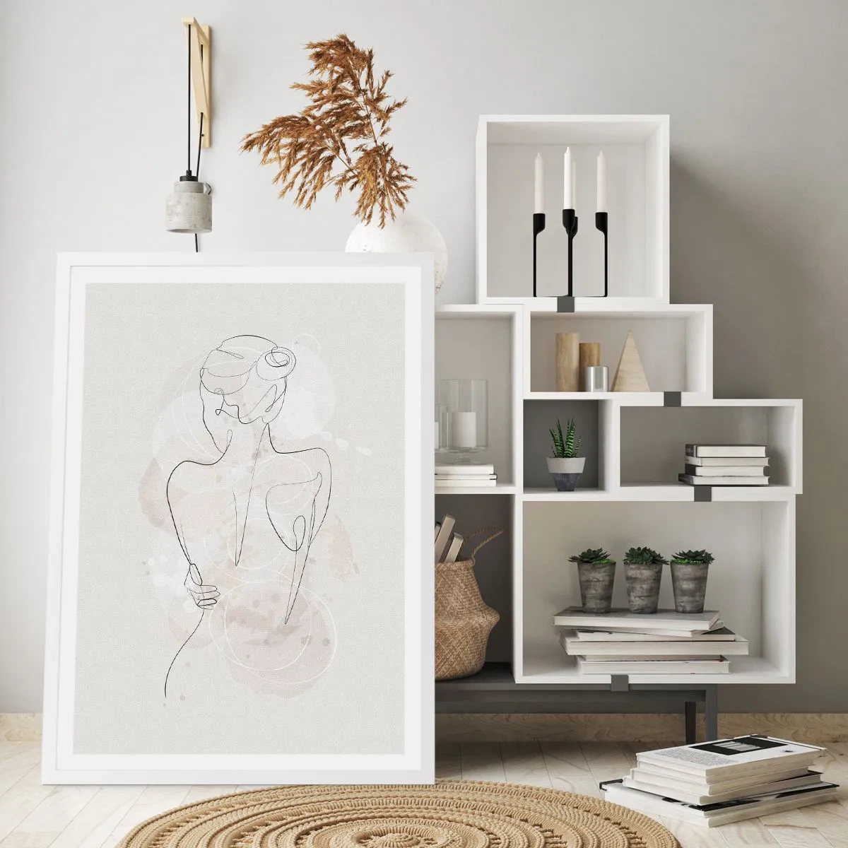 Poster in white frmae - Like a Sensitive Instrument - 61x91 cm