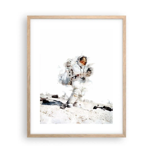 Poster in light oak frame - Messenger of the Earth - 40x50 cm