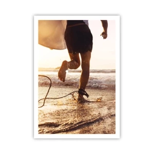 Poster - Encounter with a Wave - 70x100 cm