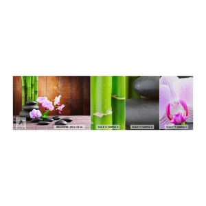 Photo Wallpaper Sample Premium Canvas - Get to Know Pleasures of the East - Flowers, Orchid, Orchid - 100x30 cm