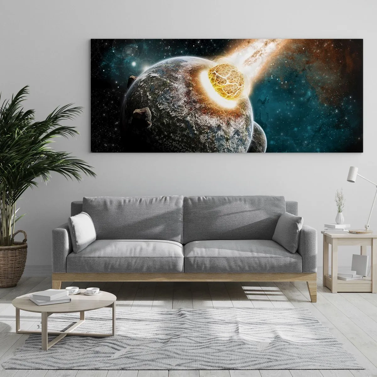 Glass picture - Demise or Birth? - 140x50 cm