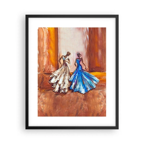 Poster in black frame - Charming Duo - 40x50 cm