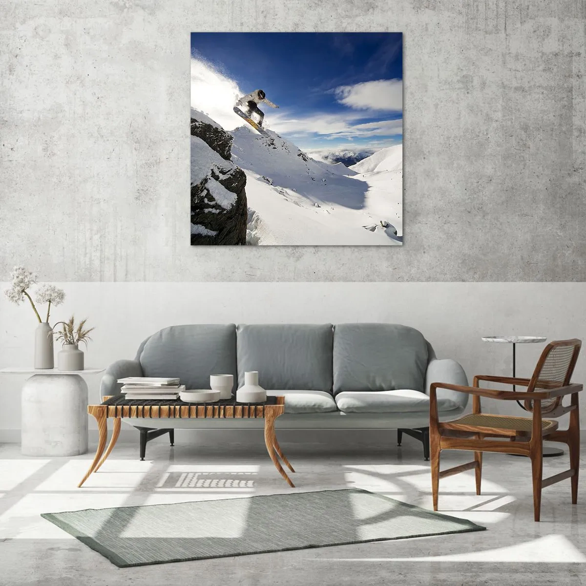 Glass picture - Freedom without Borders - 70x70 cm