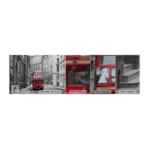 Photo Wallpaper Sample Premium Sand - Routine Doesn't Have to Be Grey - City, London, Architecture - 100x30 cm