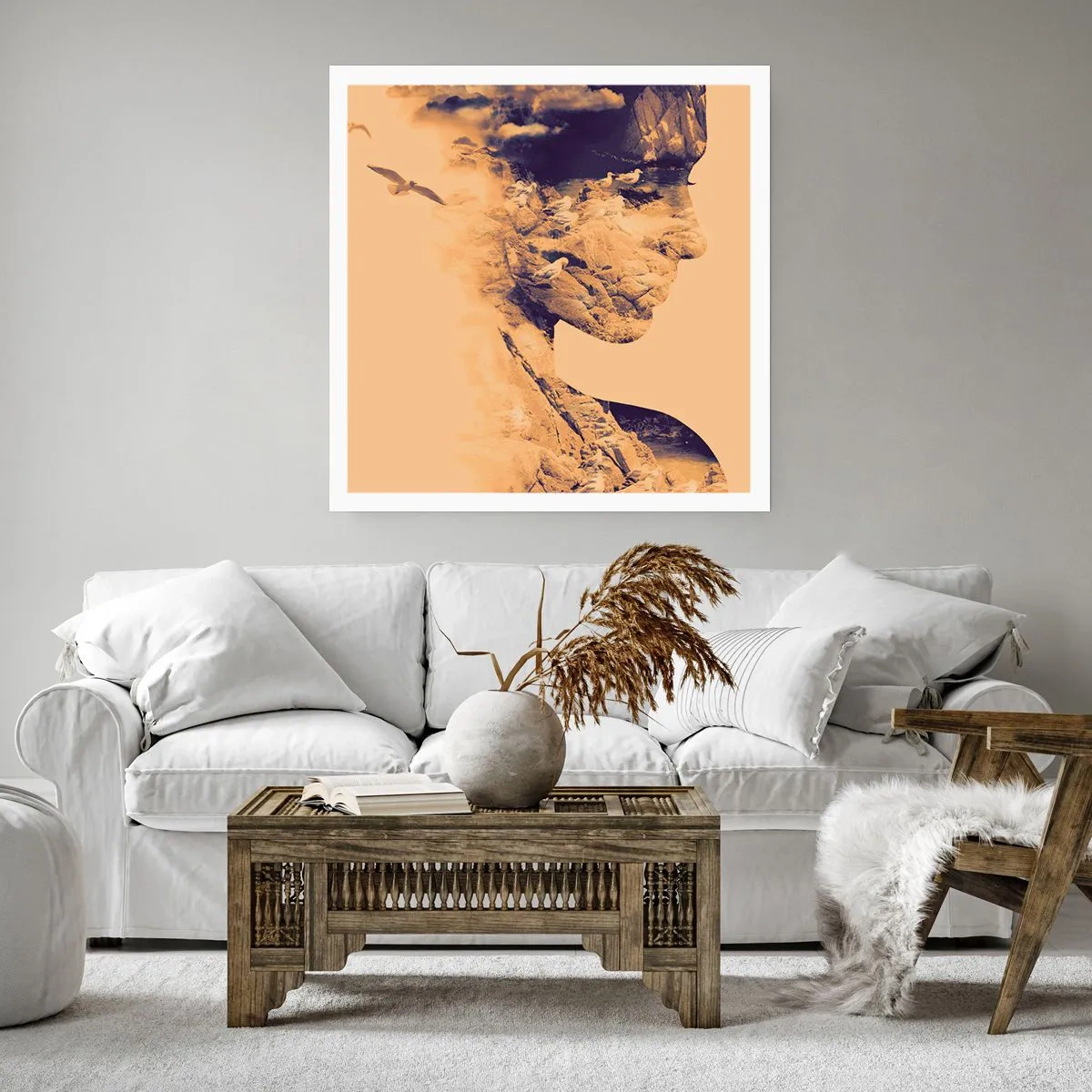 Poster - Naturally Beautiful - 60x60 cm