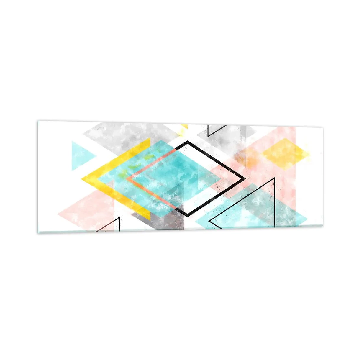 Glass picture - Geometric Play - 90x30 cm