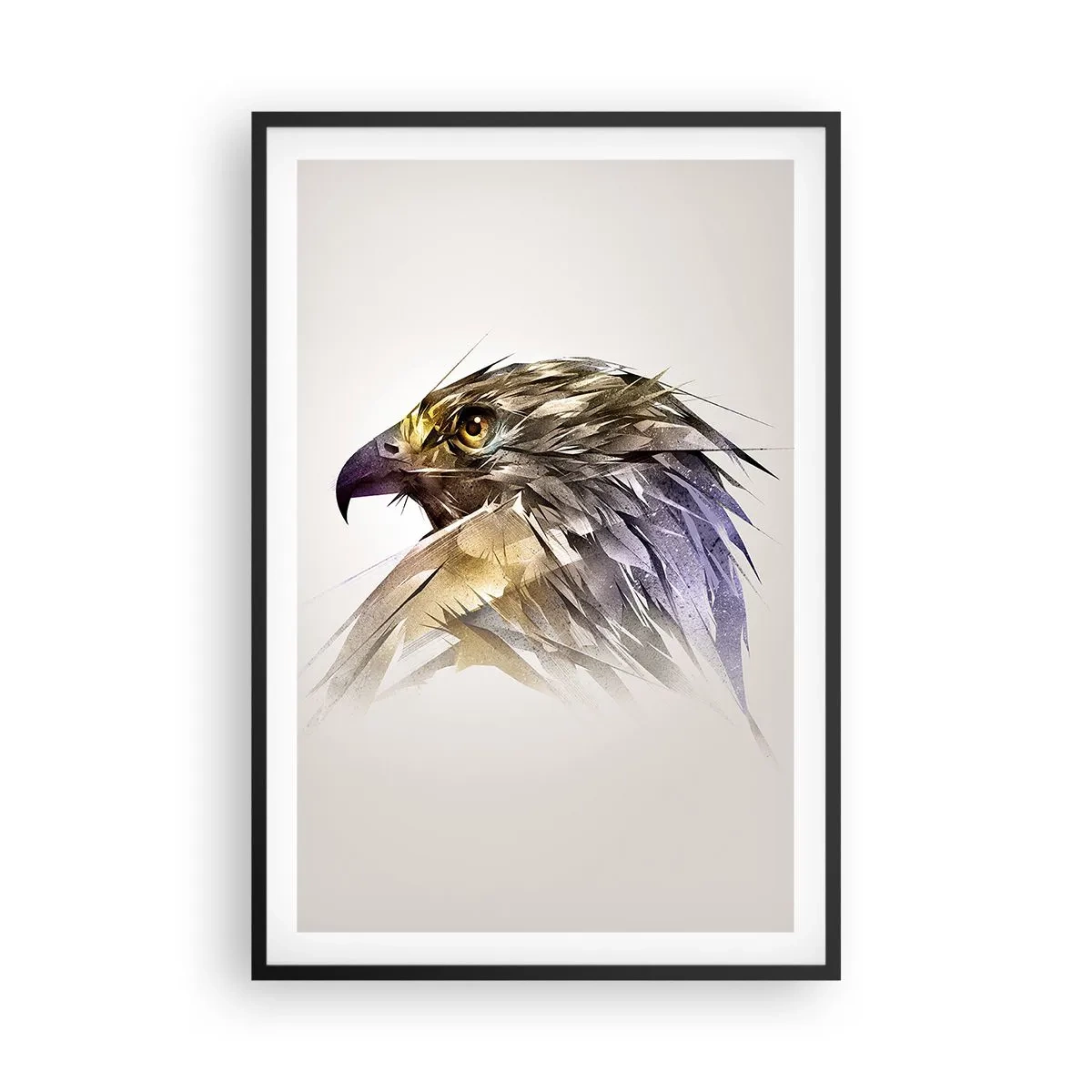 Poster in black frame - Portrait of a Warrior - 61x91 cm