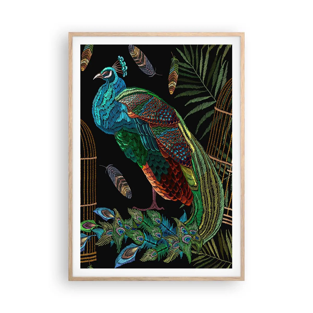 Poster in light oak frame - In Royal Robes - 70x100 cm