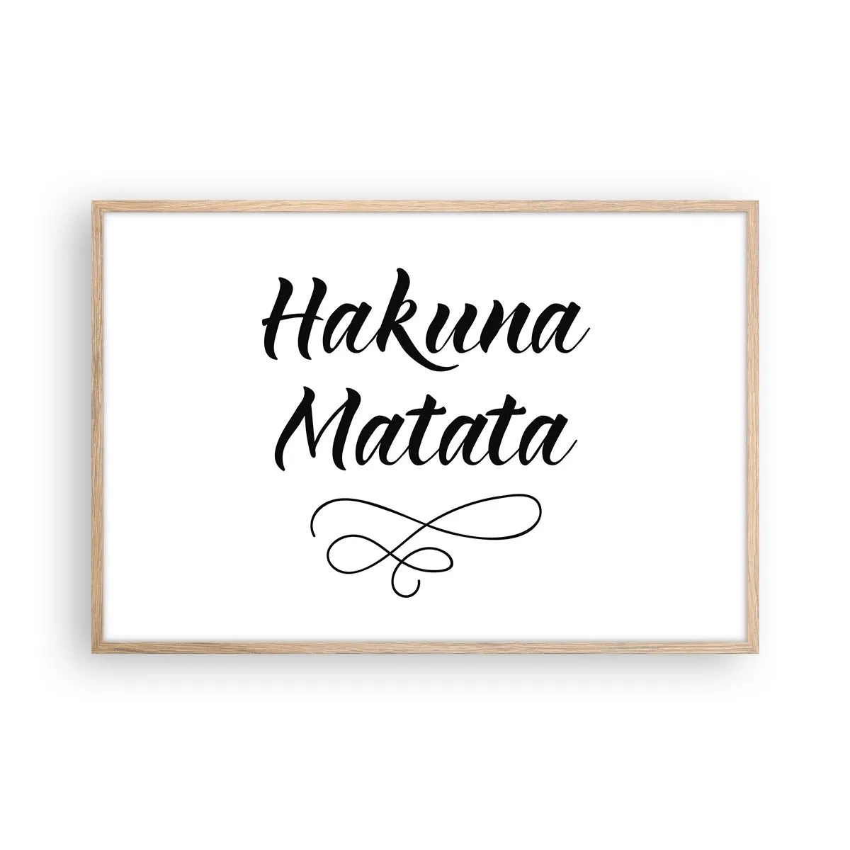 Poster in light oak frame - Best Advice - 91x61 cm