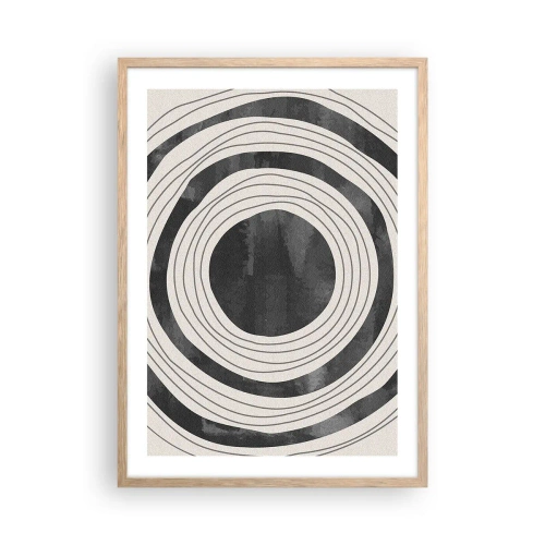 Poster in light oak frame - Heart of the Matter - 50x70 cm