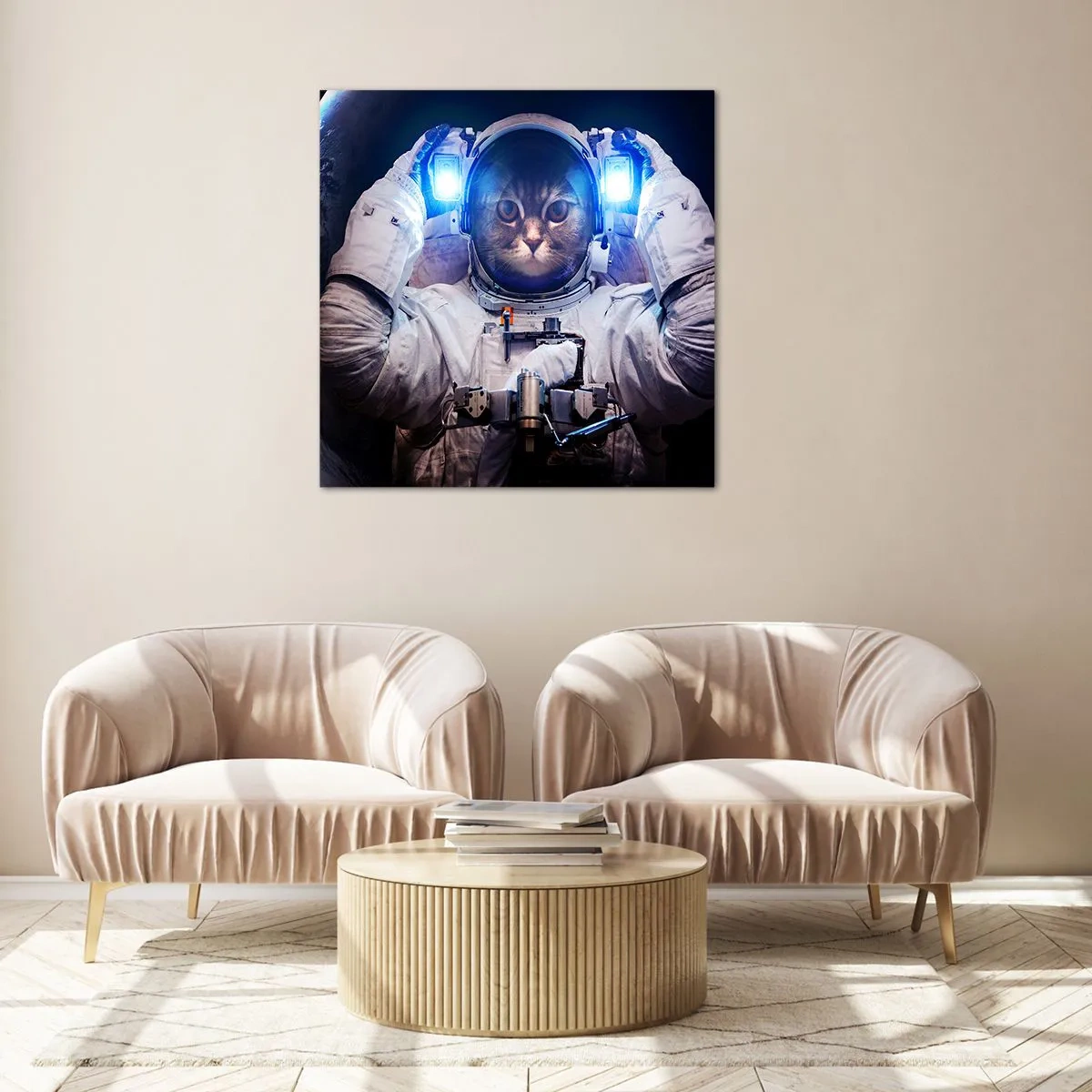 Glass picture - Houston, You've Got a Problem - 60x60 cm