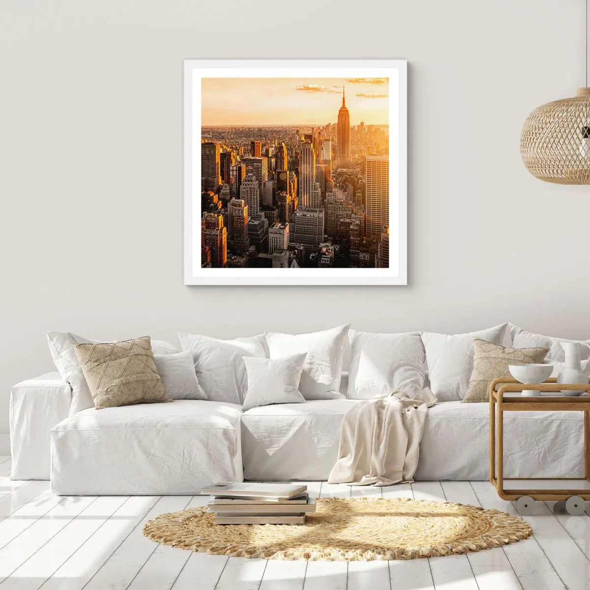 Poster in white frmae - Growing in the Sun - 30x30 cm