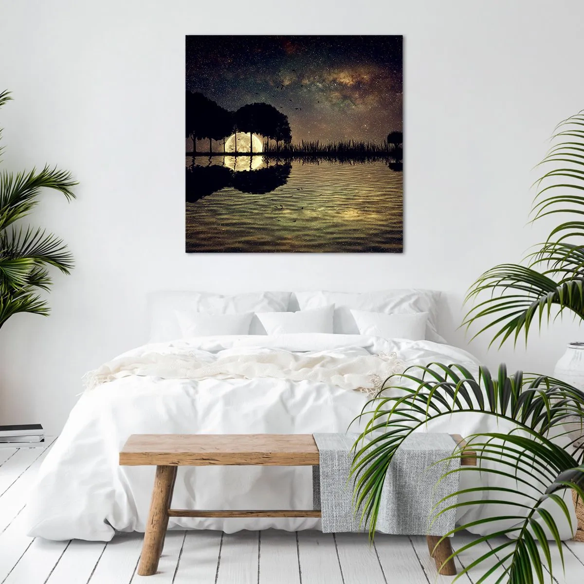 Canvas picture - Night at the Edge of the World - 60x60 cm