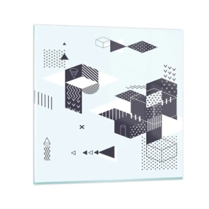 Glass picture - In the Soul of a Mathematician - 60x60 cm