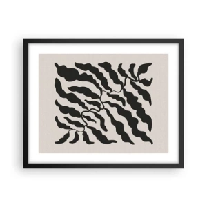 Poster in black frame - Nature of a Square - 50x40 cm
