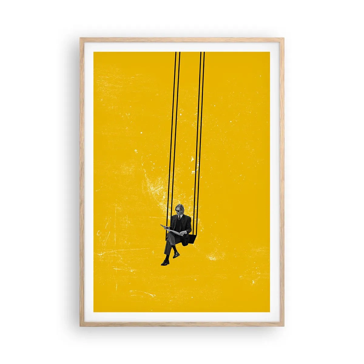 Poster in light oak frame - Day as a Any Other - 70x100 cm