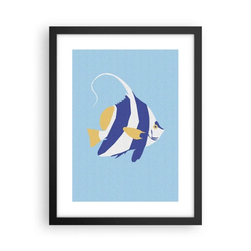 Poster in black frame - Miss of Tropical Waters - 30x40 cm