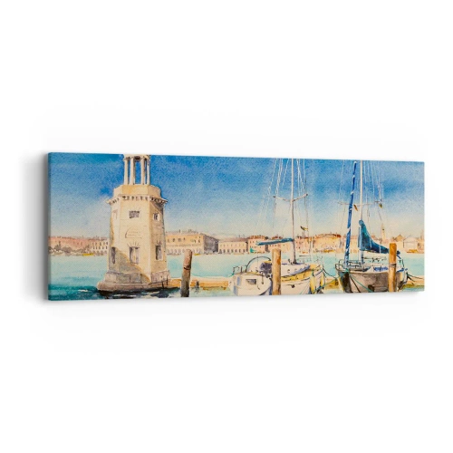 Canvas picture - Sunny Lagoon - 90x30 cm