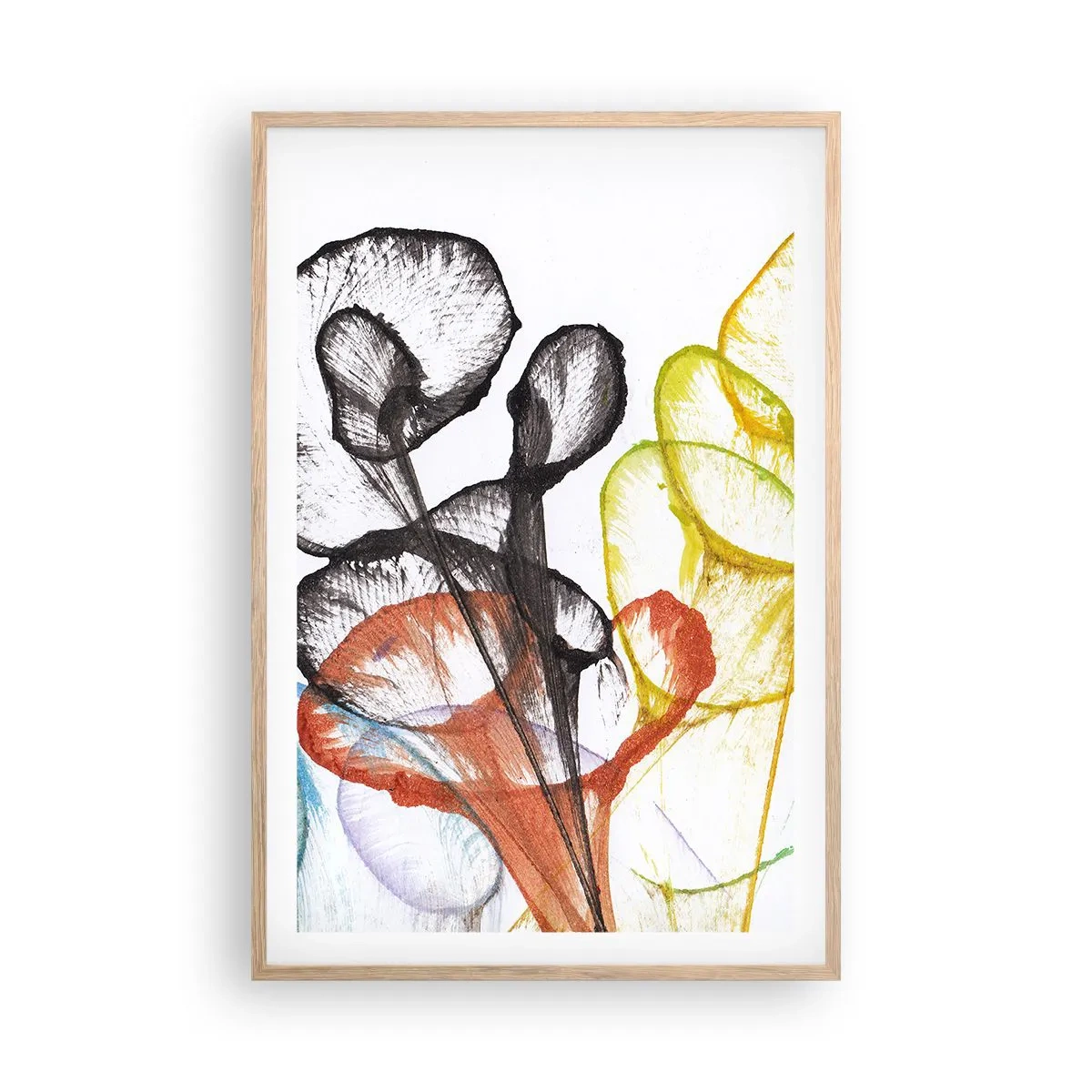 Poster in light oak frame - Flowers with a Soul - 61x91 cm