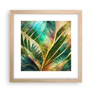 Poster in light oak frame - Colours of the Tropics - 30x30 cm
