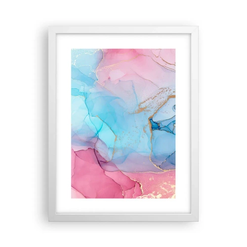 Poster in white frmae - Encounter and Permeation - 30x40 cm