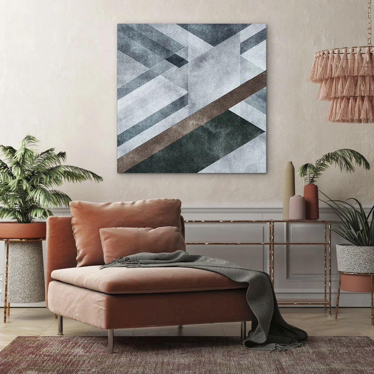 Canvas picture - Refined Elegance of Geometry - 40x40 cm