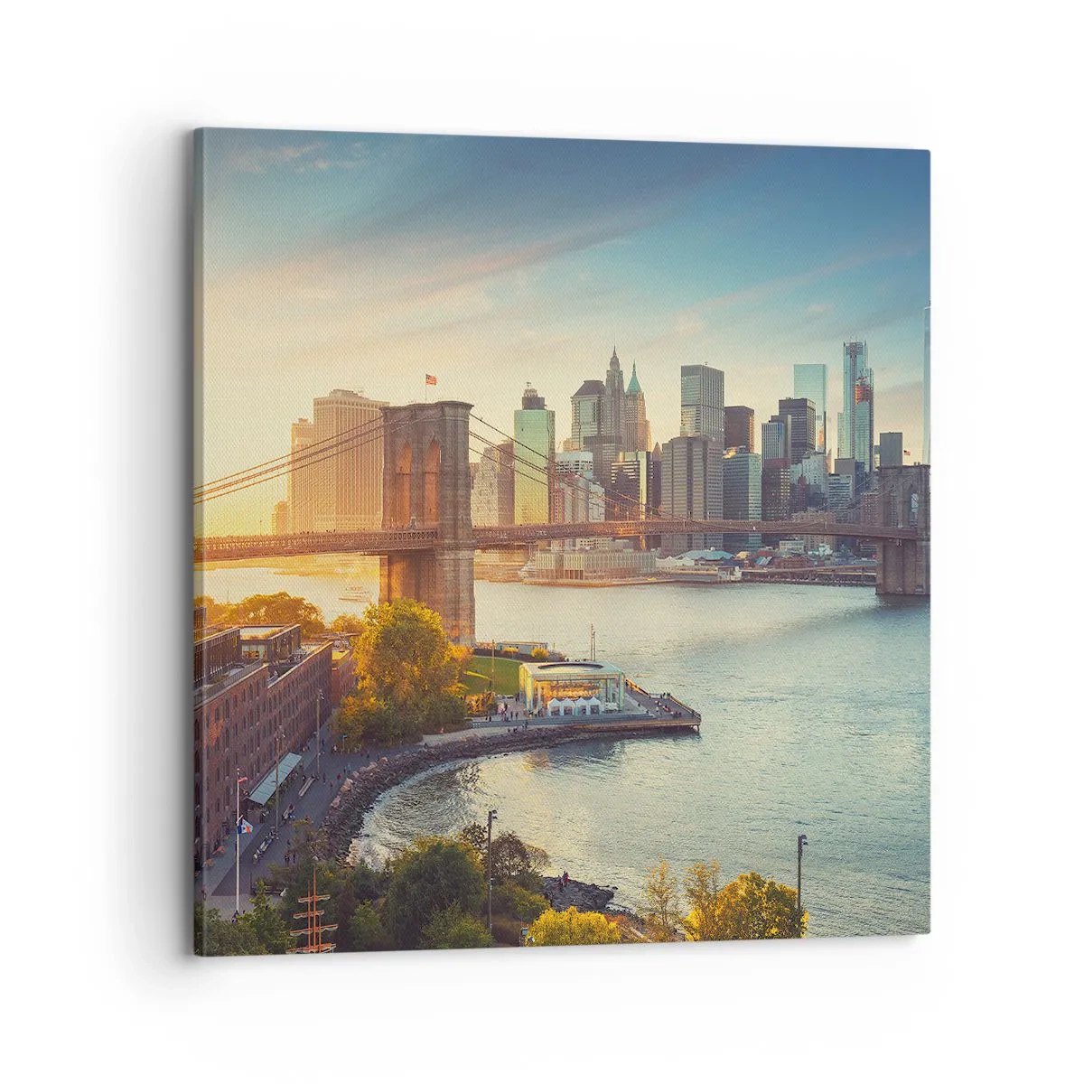 Canvas picture - Big City Dawn - 70x70 cm