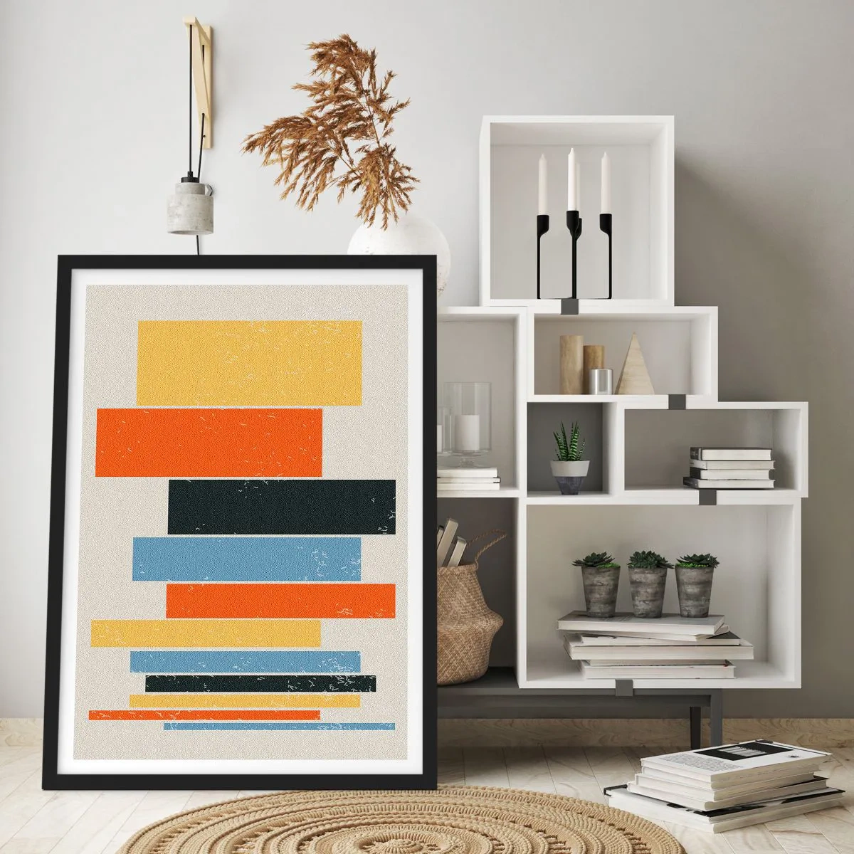 Poster in black frame - Notation of Music - 40x50 cm
